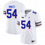 Men's Florida Gators #54 Gerald Mincey NCAA Nike White Authentic Stitched College Football Jersey JCB6662KF